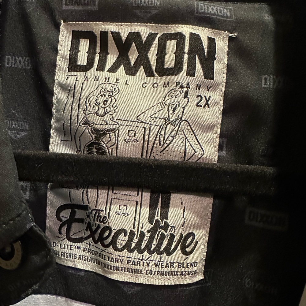 Dixxon Men's Gray Patterned Button Down Shirt - image 2